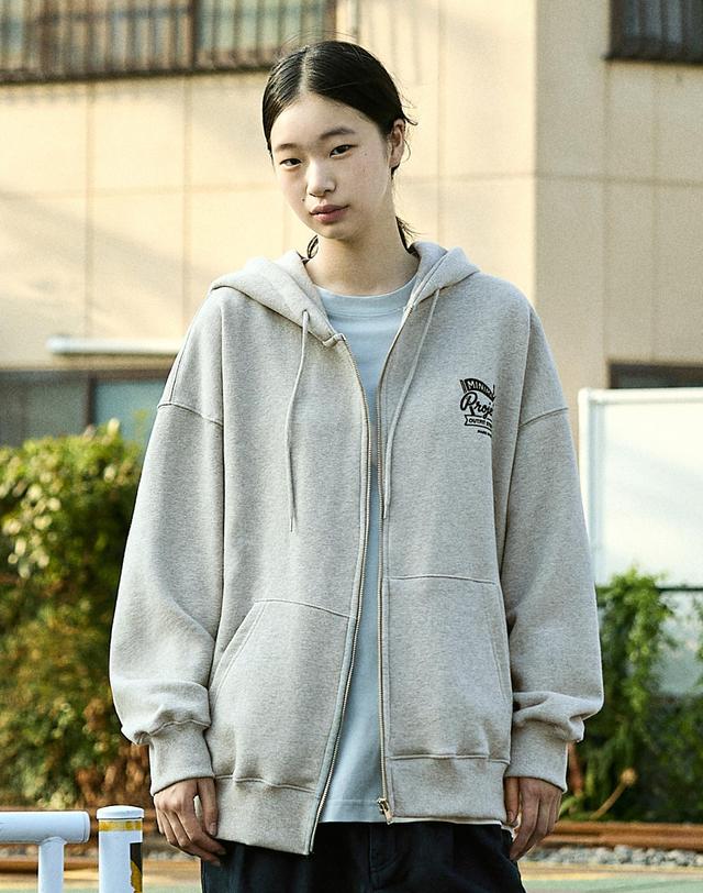 미니멀프로젝트 컴포트 오버핏 후드집업 MZT116-Z / 4color W 착용컷