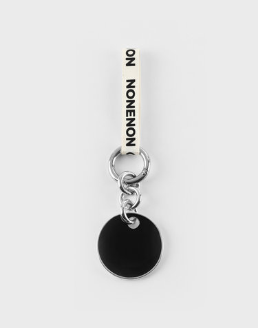 논논 BLACK CIRCLE KEYRING_S