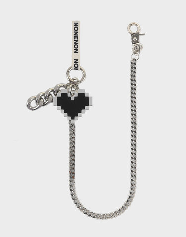 FLAME LOVE KEYRING(BLACK)_L