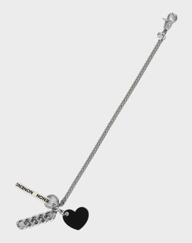 논논 FLAME LOVE KEYRING(BLACK)_L 착용컷