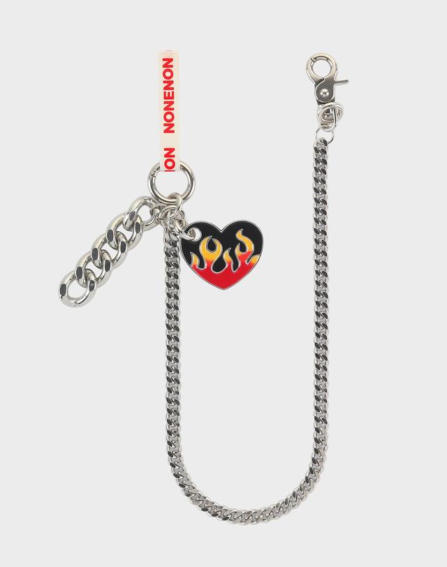논논 FLAME LOVE KEYRING(RED)_L 착용컷