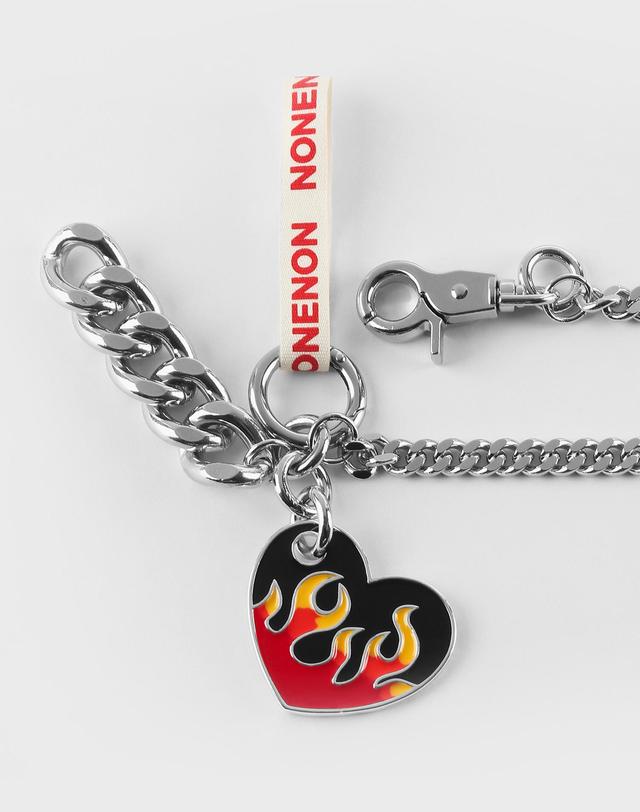 논논 FLAME LOVE KEYRING(RED)_L 착용컷