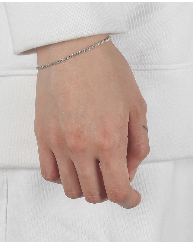 쿼르코어 7305 silver92.5 BRACELET 착용컷