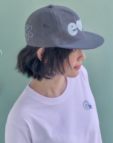 엠블러 남여공용 Stitch Logo Cap 자수 캠프 볼캡 AH701-다크그레이