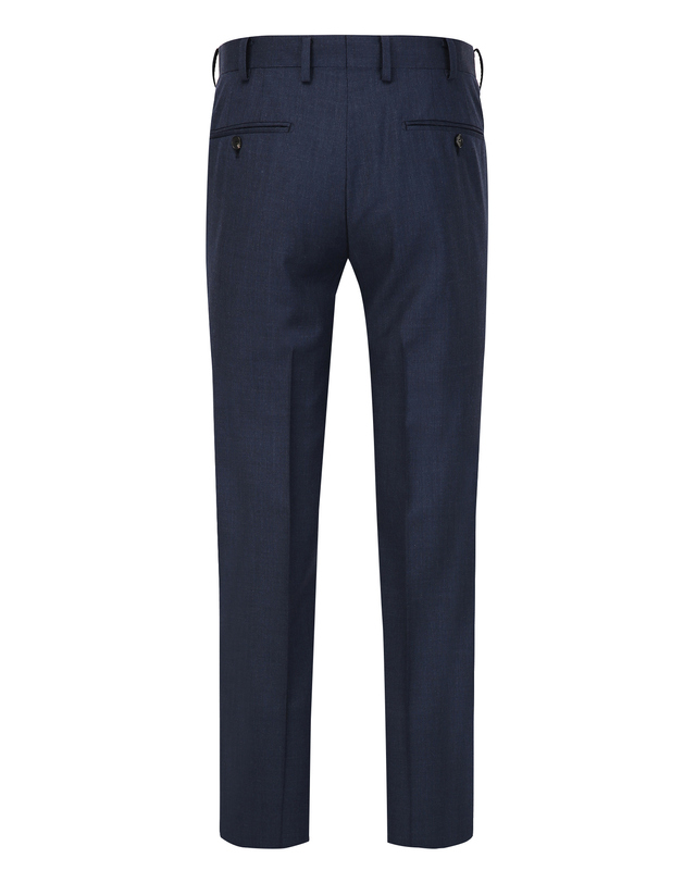마에스트로 남성 [ALBERO][ZEGNA] 다크블루 울 솔리드 팬츠 진한 블루 착용컷