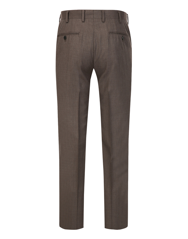 마에스트로 남성 [ALBERO][ZEGNA] 브라운 울 솔리드 팬츠 착용컷