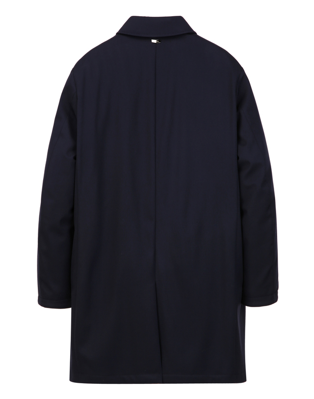 마에스트로 남성 [LORO PIANA 원단] 네이비 스톰시스템 다운 트렌치 착용컷