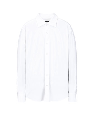 화이트 솔리드 저지 셔츠