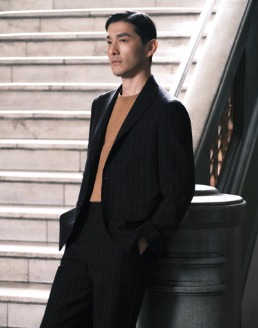 라이트브라운 린넨혼방 라운드 반팔니트