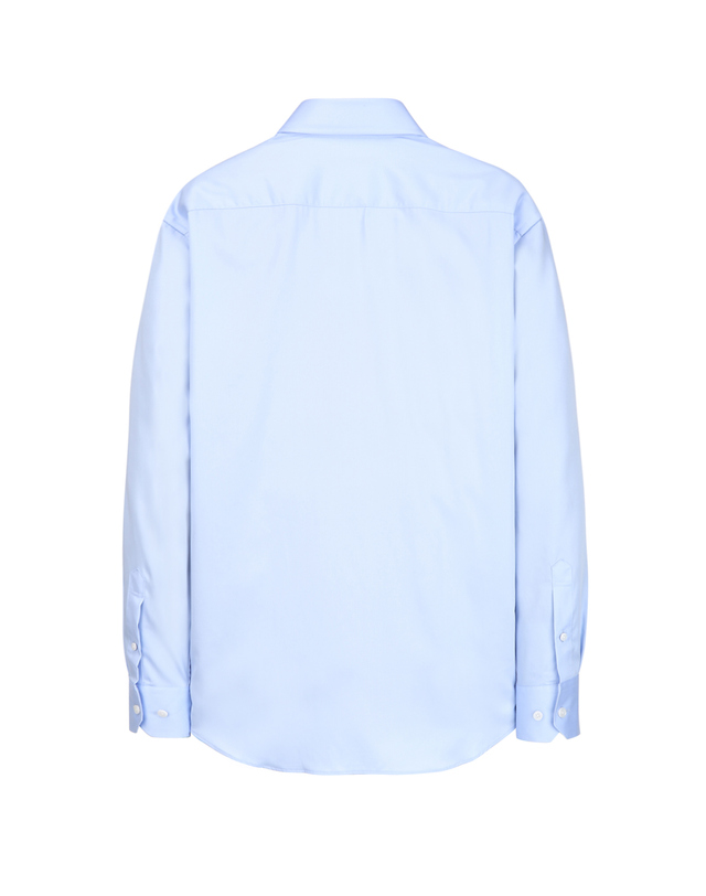 마에스트로 남성 [SOKTAS_NON IRON] 수입원단_ 레귤러핏 와이드카라 라이트블루 드레스 셔츠 밝은 블루 착용컷
