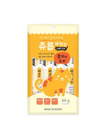 [츄릅] 짜먹는 참치_오리 60g 고양이간식