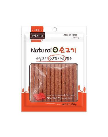 [네츄럴오] 소고기져키100g 애견간식