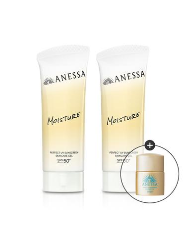 아넷사 퍼펙트 UV 선스크린 스킨케어 젤 NB 90g 2개세트 (전고객밀크샘플+수량별사은품)