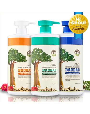 [1+1+1] 바오밥 샴푸 트리트먼트 바디워시 1000ml