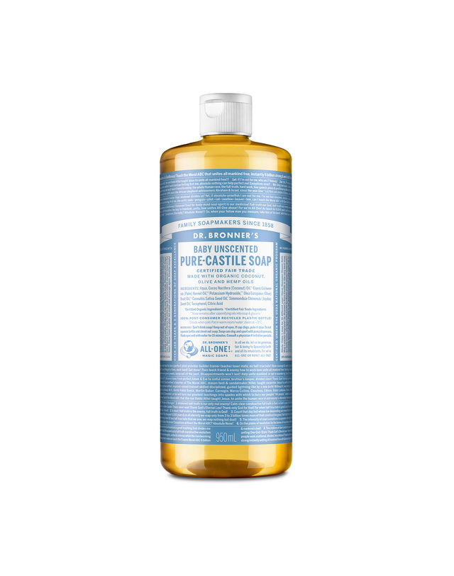 닥터 브로너스 닥터브로너스 [비건인증][공식] 캐스틸 솝 950ml 12종 택1 착용컷
