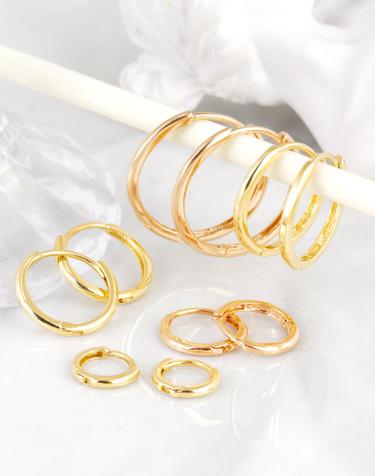 [제메이스] 14K/18K 기본 금 원터치 귀걸이
