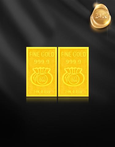 [12시이전 주문시 당일출고] [제메이스] 24K 순금 복주머니 골드바 (999.9)