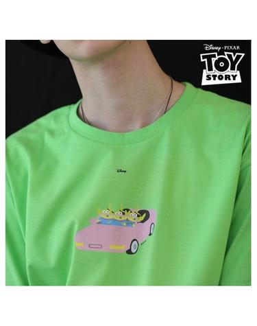 Green Alien CAR T-Shirt Green
