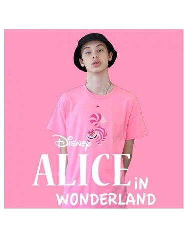Alice Cheshire Cat T-shirt Pink