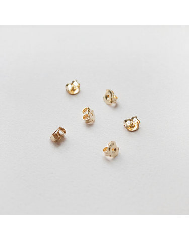14k 귀걸이 클러치 뒤꽂이 골드 5mm 양쪽 2짝