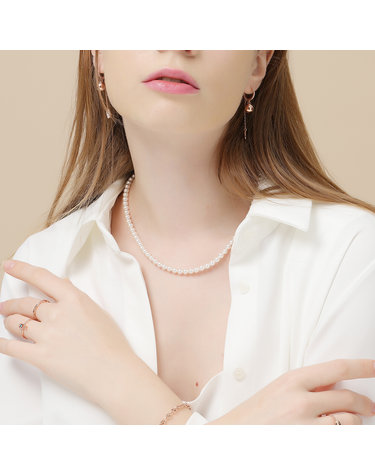 디유아모르 스와로브스키 비비드 진주목걸이 4mm / 5mm