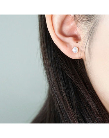 14k 귀걸이 진주 이어링 7mm