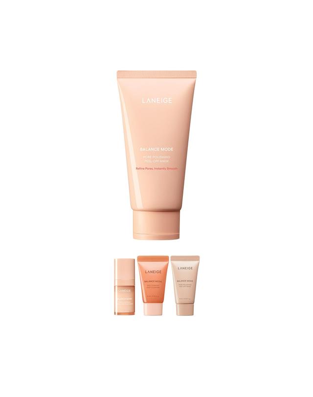 라네즈 밸런스 모드 필 마스크 100ml 착용컷
