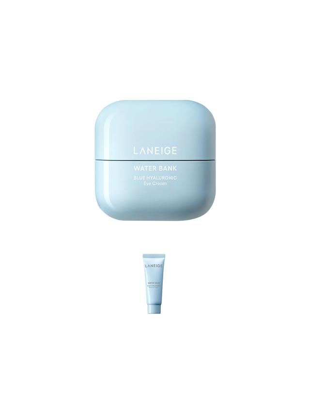 라네즈 워터뱅크 블루 히알루로닉 아이크림 25ml 착용컷