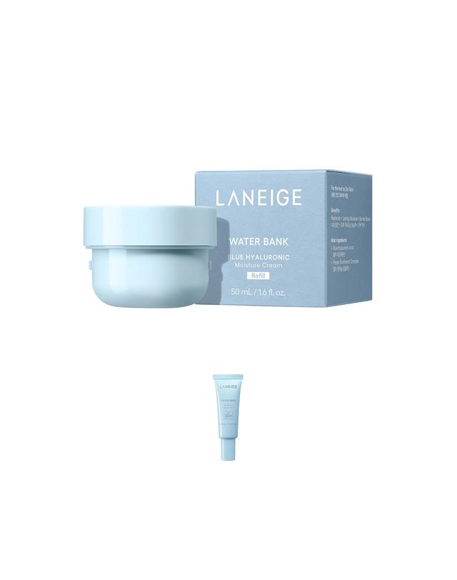 라네즈 워터뱅크 블루 히알루로닉 크림 리필 50ml (옵션) 착용컷