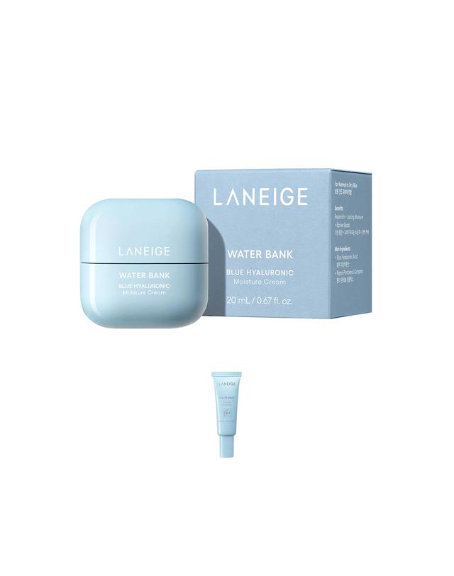 라네즈 워터뱅크 블루 히알루로닉 크림 소용량 20ml (옵션) 착용컷