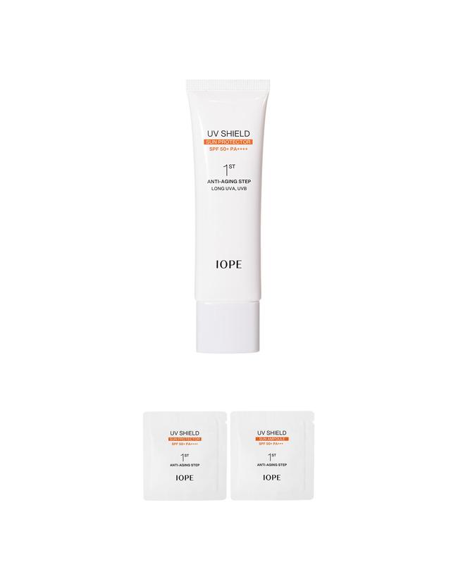 아이오페 UV 쉴드 선 프로텍터 SPF50+/PA++++ 50ml 착용컷