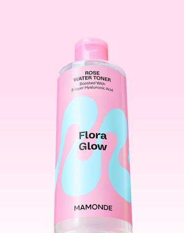 플로라 글로우 로즈 워터 토너 500ml