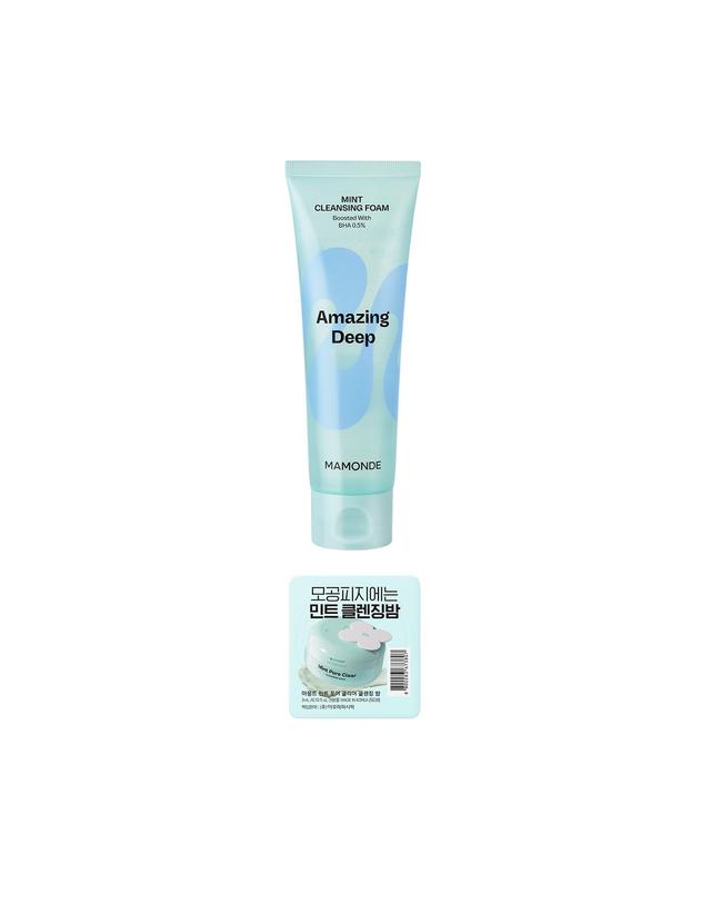 마몽드 어메이징 딥 민트 클렌징폼 120ml 착용컷