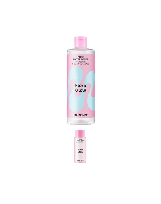마몽드 플로라 글로우 로즈 워터 토너 500ml 착용컷