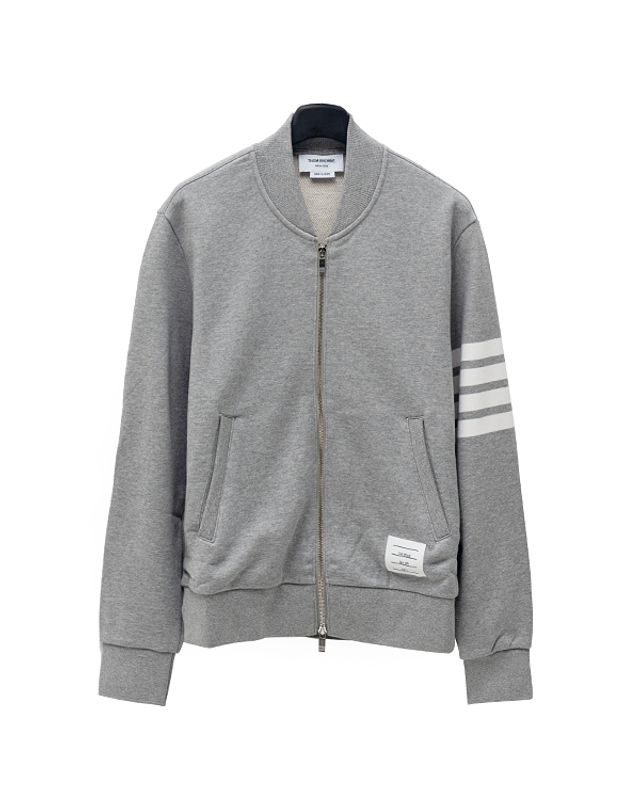 톰브라운 [THOM BROWNE] 톰브라운 4바 루프백 보머자켓 MJT280A00535-055 착용컷
