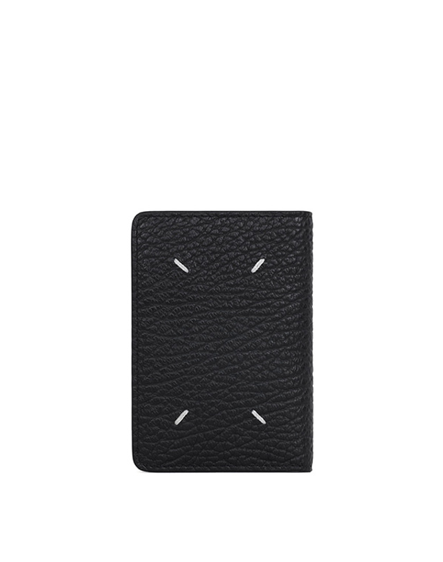 메종 마르지엘라 마르지엘라 26FW 블랙 스티치 플랩 카드지갑 SA1VX0011 P4455 T8013 착용컷