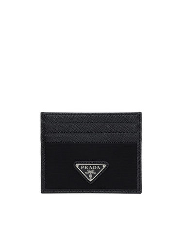 프라다 26FW 블랙 리나일론 사피아노 카드지갑 2MC025 2DMH F0002