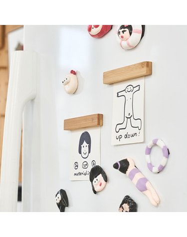 우드 원목 나무 냉장고 자석