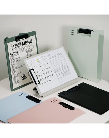 파스텔 컬러 A4 스탠딩 클립보드 파일 케이스