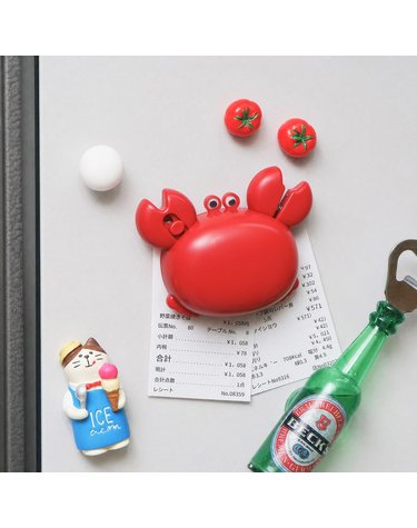 꽃게모양 캐릭터 다용도 냉장고 자석 가위 칼 병따개