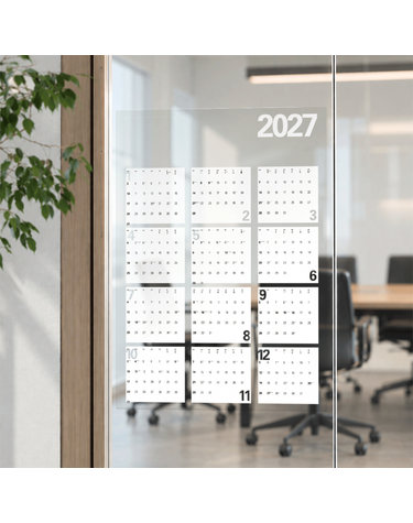 2027 투명 포스터 PET 달력