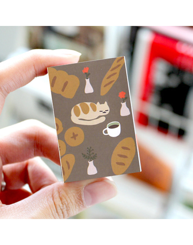 브리스크스타일 브리스크스타일 성냥 패턴 3P set (Bear/빵/꽃) 착용컷