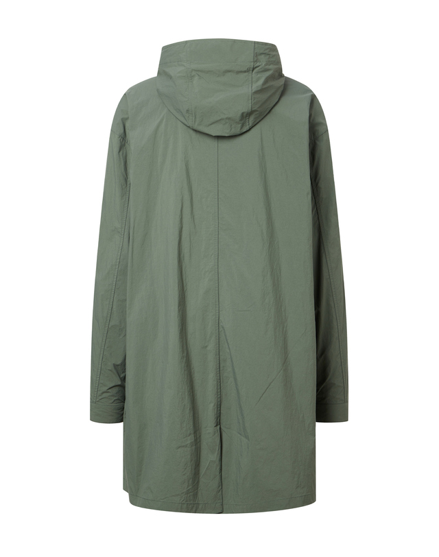 라움 남성 [PYRENEX] 카키 단색 후드캐주얼점퍼 착용컷