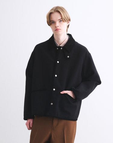 블랙 WAVERLY STUDS S 울혼방 재킷
