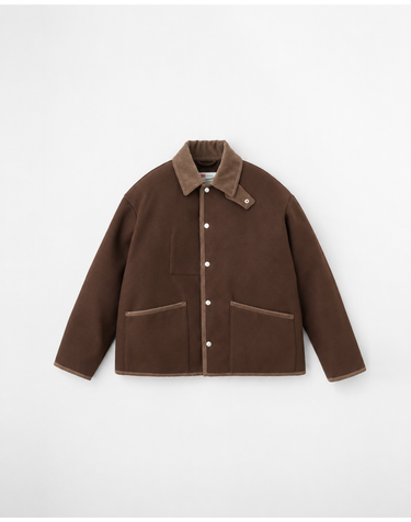 다크브라운 WAVERLY STUDS S 울혼방 재킷