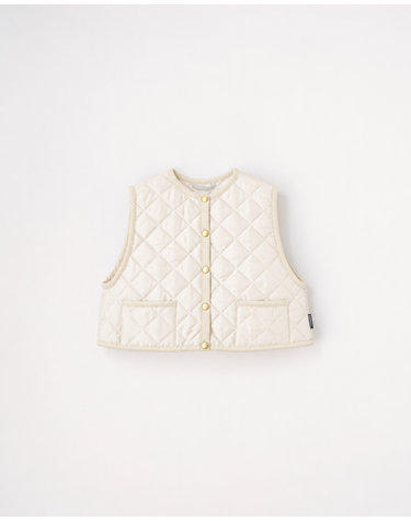 아이보리 ARKLEY GILET 퀼팅 패딩 조끼