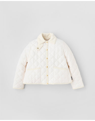 아이보리 WAVERLY A-LINE A라인 퀼팅 재킷