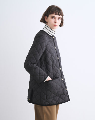 블랙 ARKLEY MIDDLE HOOD 후드 퀼팅 재킷