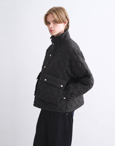 블랙 ELGIN QUILTED S 퀼팅 재킷