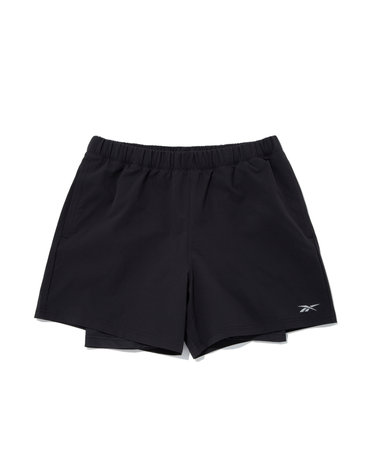 2 IN 1 러닝 쇼츠 - 블랙
